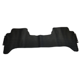 Rubber Custom Floor Mats Suits Ford Ranger Dual Cab PX/2/3 10/2011-On One pc Rear Black MRBFD001BLKR