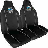 AFL Seat Covers Adelaide Port Power Size 60 Front Pair (Discontinued Design)
