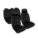 First Row Seat Covers - Getaway Neoprene Seat Covers suits Toyota Rav4 (50 Series) Hybrid - GX, GXL, Cruiser 1/2019-On Waterproof RM1127.G2B