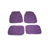 Koil Purple / Black Floor Mats Front & Rear Rubber Composite PVC Coil Universal Fit