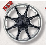 Gear-X Car Wheel Covers Hubcaps Classic Silver Rim Black Spokes NOTECHIS Set Of 4 [Size: 16 inch] GXP976S/IB-16 