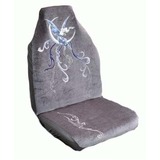 Angel Seat Covers Suede Velour Rear Size 06 Charcoal