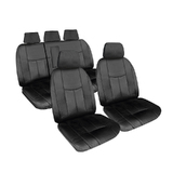 First Row - Empire Leather Look Seat Covers Jeep Grand Cherokee (WK) Laredo/Limited/Overland 2011-On RM1072.EMB 