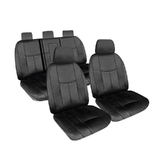 First Row - Empire Leather Look Seat Covers suits Toyota Prado (150 Series) VX/Kakadu 7 Seater 2009-5/2021 RM1024.EMB 