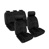 First Row Seat Covers - Getaway Neoprene Seat Covers Suits Hyundai Accent Active/Elite/Premium/SR Hatch (RB) 2011-8/2017 Waterproof RM1037.G2B
