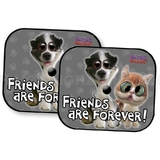 Twisted Whiskers Interior Sun Shade Friends Are Forever One Pair