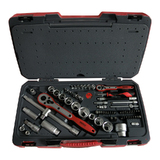 Teng Tools - 111 Piece 1/4 & 3/8 & 1/2 inch Drive Tool Socket Set TM111