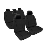 Tradies Canvas Seat Covers Suits Holden Colorado 7 (RG) LT/LTZ/7 Seat Wagon 11/2012-1/2018 Black