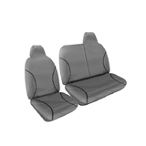 First Row - Tradies Full Canvas Seat Covers suits Toyota Hiace LWB/SLWB Van/Bucket & 3/4 Bench 2005-2014 Grey RM1025.TRG 
