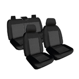 Weekender Jacquard Seat Covers Suits Holden Colorado Dual Cab (RG) 9/2014-2020 Waterproof