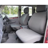 First Row - Custom Grey Wet Seat Neoprene Seat Covers Bucket Seats Airbag Safe F-T-GW-60250NP