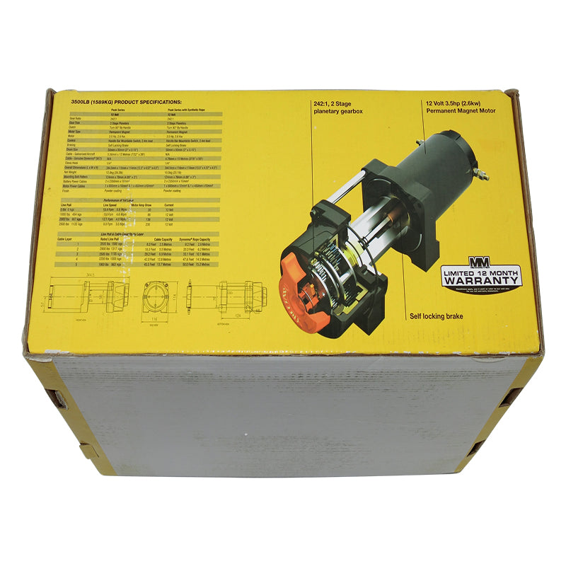 Mean Mother 4WD 3500 LB Peak 12V Electric Winch With Cable ATV EW3500