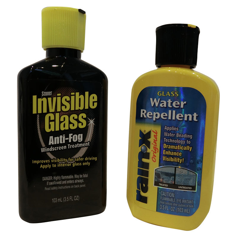 Window Repelent Rain-X Water Repellent + Invisible Glass Anti-Fog 206ml Combo Windscre ...