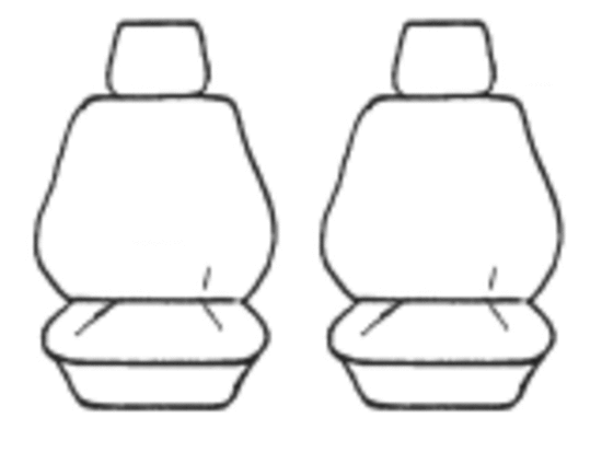 Canvas Custom Car Seat Covers suits Toyota Landcruiser 100 Series 03/98-10/07 3 Rows OUT6579CHA