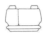 Esteem Velour Seat Covers Set Suits Nissan Pulsar Q / ST Liftback Hatch 2001-2003 2 Rows