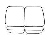 Esteem Velour Seat Covers Set Suits Peugeot 205 SI / GTI 2 Door Hatch 1987-1994 2 Rows