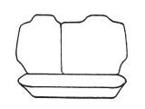 Esteem Velour Seat Covers Set Suits Rover Quintet 4 Door Hatch 1983-1986 2 Rows