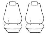 Custom Made Esteem Velour Seat Covers Saab 9000 CD 4 Door Sedan 1997 2 Rows