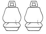 Esteem Velour Seat Covers Set Suits Saab 99 GLE Sedan 1978 2 Rows