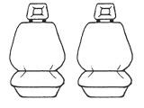 Esteem Velour Seat Covers Set Suits Suits Suzuki Jimny VVT Wagon 11/2007-10/2018 2 Rows