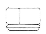 Seat Covers Suits Daihatsu Charade CR CS CX CXA TS Hatch  1988 - 1995 Cow Print Rear Row