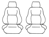 Custom Made Esteem Velour Seat Covers Suits Holden Astra PJ GTC/GTC Sport 2 Door Hatch 1/2015-On 2 Rows