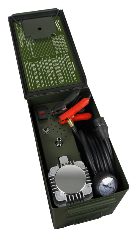 Ammo Box Air Compressor AC595 Pro Flow Dr Air Car 4x4 Off Road 150 Litre Per Minute