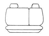 Esteem Velour Seat Covers Set Suits Toyota Echo Sedan 2003 2 Rows