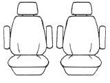 Custom Made Esteem Velour Seat Covers Fiat Ducato Maxi Van 2009-2011 1 Row