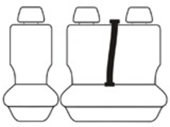 Custom Front Seat Covers Suits Ford Transit Van VE/VM 4/1994-8/2014 Canvas water resistant OUT6654CHA