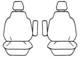 Custom Made Esteem Velour Seat Covers suits Toyota Tarago GL / GLS Wagon 1984-1985 3 Rows