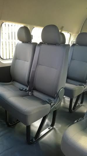 Esteem Velour Custom Made Seat Covers Toyota Hiace Commuter Bus 1984-On 5 or 6 Rows