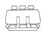 Custom Made Esteem Velour Seat Covers Volvo 850 GLE Sedan 1993-1995 2 Rows