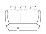 Esteem Velour Seat Covers Set Suits Volvo S40 Sedan 2001 2 Rows