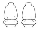 Custom Made Esteem Velour Seat Covers Suits Volkswagen UP AA 2 Door Hatch 10/2012-On 2 Rows
