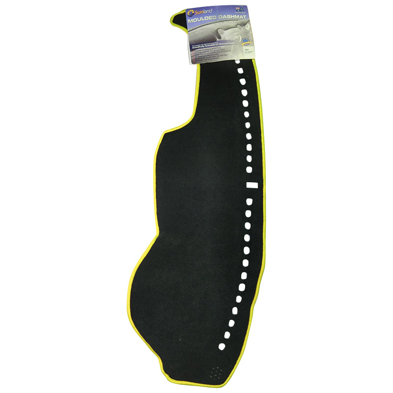 Dashmat Suits Holden Commodore / Monaro VZ 9/2004-6/2005 G4401 Black Dash Mat Yellow Trim