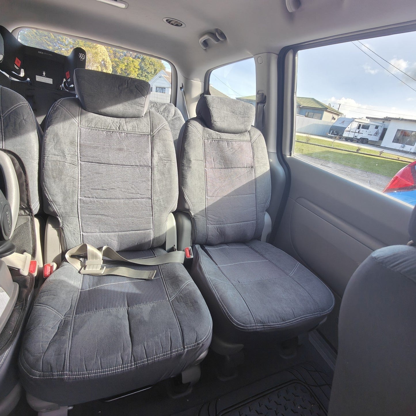 Velour Seat Covers Suits Kia Grand Carnival VQ EX 01/2006-2015 3 Rows Deploy Safe EST6150CHA