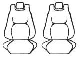 Custom Made Esteem Velour Seat Covers Suits Ford Falcon Super Pursuit Ute 2006-2007 1 Row