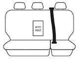 Velocity Full Wetsuit Neoprene Seat Covers Suits Isuzu D-Max Dual Cab 6/2012-7/2020 2 Rows  VEL7130