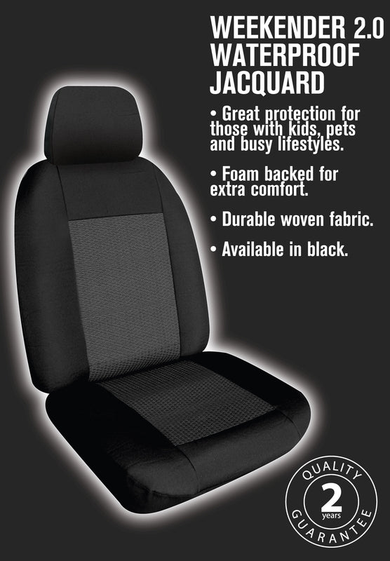 Weekender Jacquard Seat Covers Suits Honda CR-V (RW) Vi/VTi/VTi-S/VTi-LX SUV 2017-6/2023 Waterproof