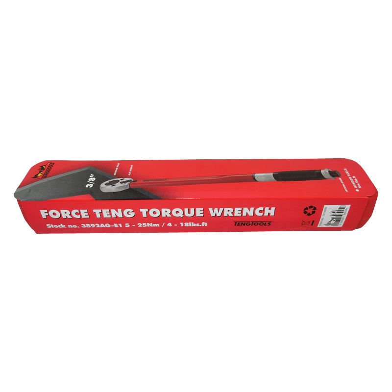 Teng Tools 3 8 inch Drive Torque Wrench 5 25NM 3892AG E1 Motoquipe New Zealand
