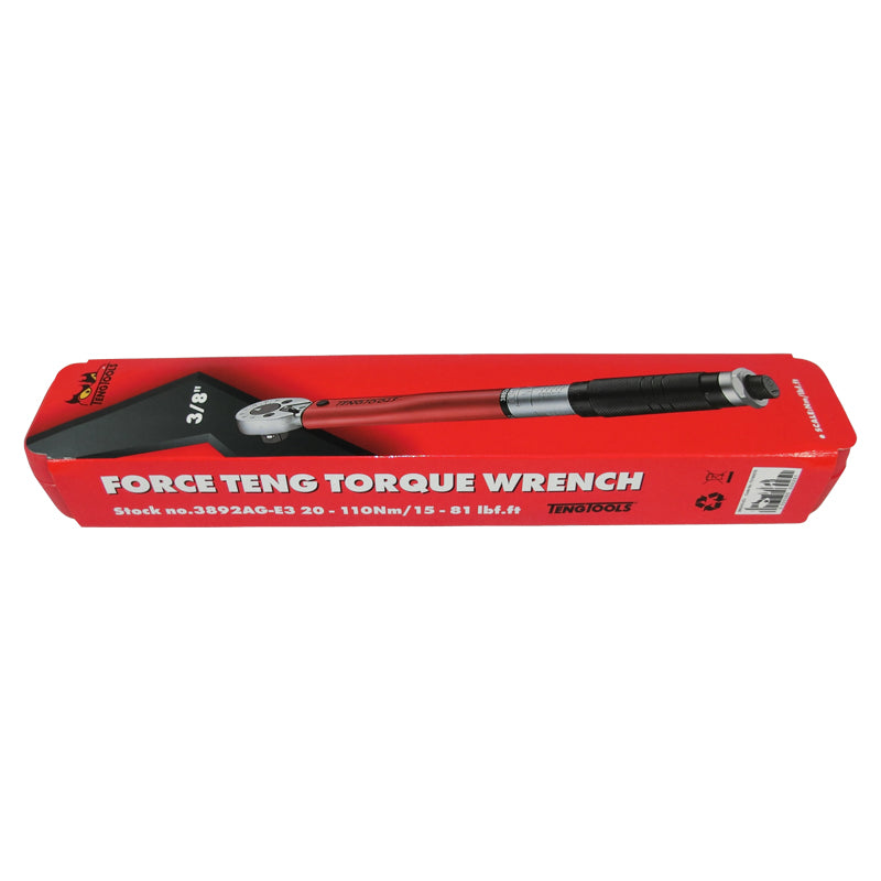 3892ag Teng Tools 3/8 inch Drive Torque Wrench 20-110NM 3892AG-E3 – Motoquipe ...