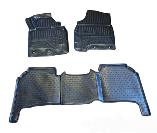 3D Rubber Floor Mats suits Toyota Landcruiser 200 VX Sahara 2012-7/2021 3 Piece EXP.ELEMENT3D48157210k