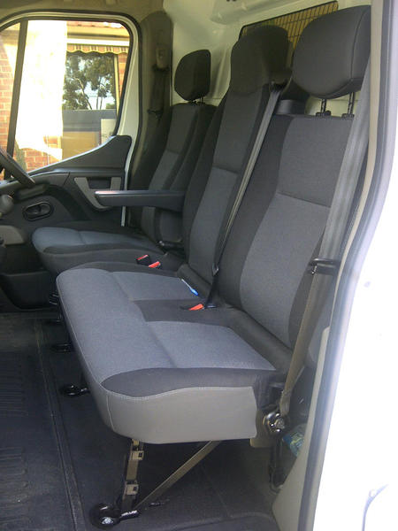 Custom Made Esteem Velour Seat Covers suits Renault Master Van 2012 1 Row