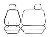 Custom Made Esteem Velour Seat Covers Suits Ford Transit Cab Van 2001 2 Rows