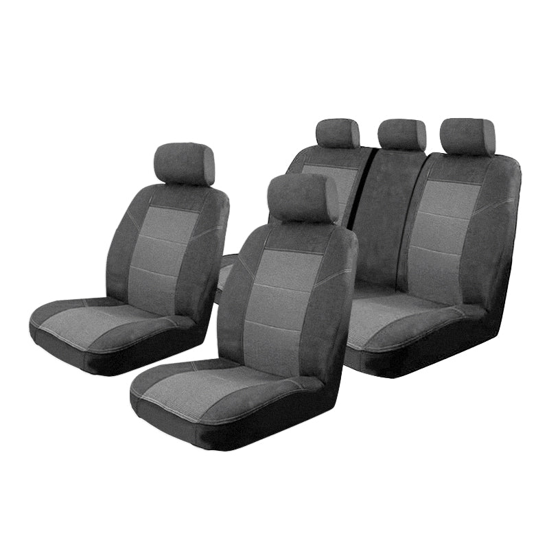 Esteem Velour Seat Covers Set Suits Holden Barina Spark MJ Update 4 Door Hatch 2/2011-On 2 Rows