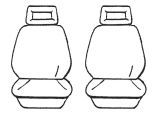 Esteem Velour Seat Covers Set Suits Holden Commodore VK / VL 4 Door Sedan 1984-1987 2 Rows