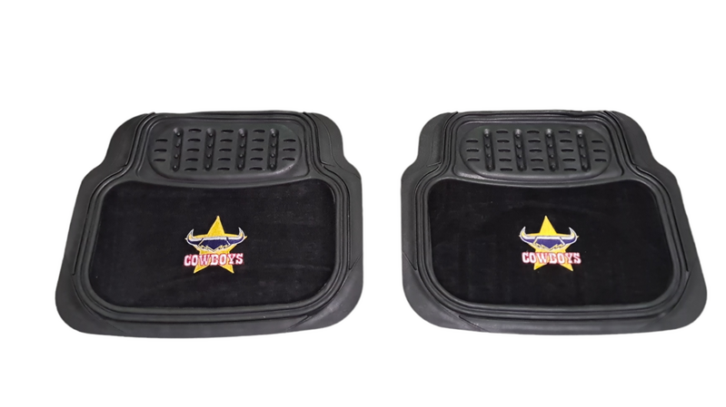 NRL North Queensland Cowboys Floor Mats Set Of 4