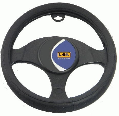 Oxford Leather Steering Wheel Cover Black