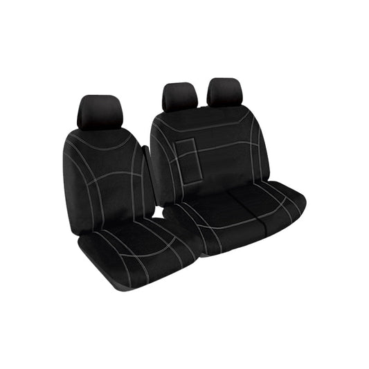 Getaway Neoprene Seat Covers Suits Ford Transit VO Dual Cab Bucket & 3/4 Bench 9/2014-9/2023 Waterproof